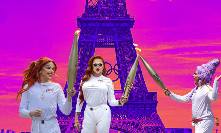 Drag artists carried Olympic torch