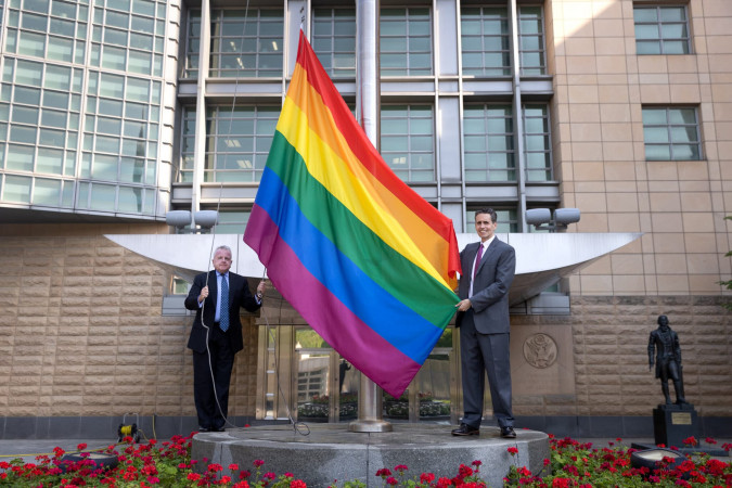Pride flag in Russia, where ‘gay propaganda’ is illegal