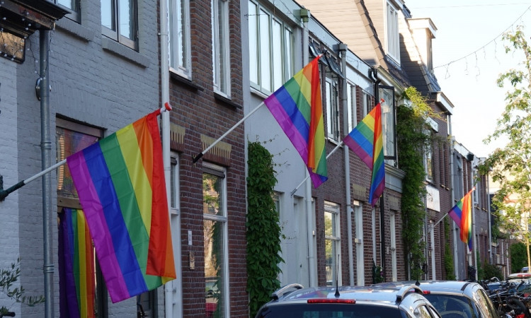 Town flies hundreds of Pride flags